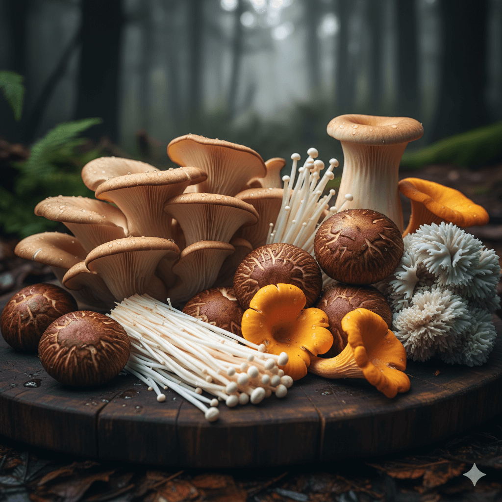 Exotic mushrooms